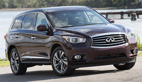High performance luxury coupe? Until now, Infiniti's only large luxury utility has been the full size QX56.