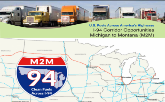 National Alternative Fuel Corridor: Michigan to Montana