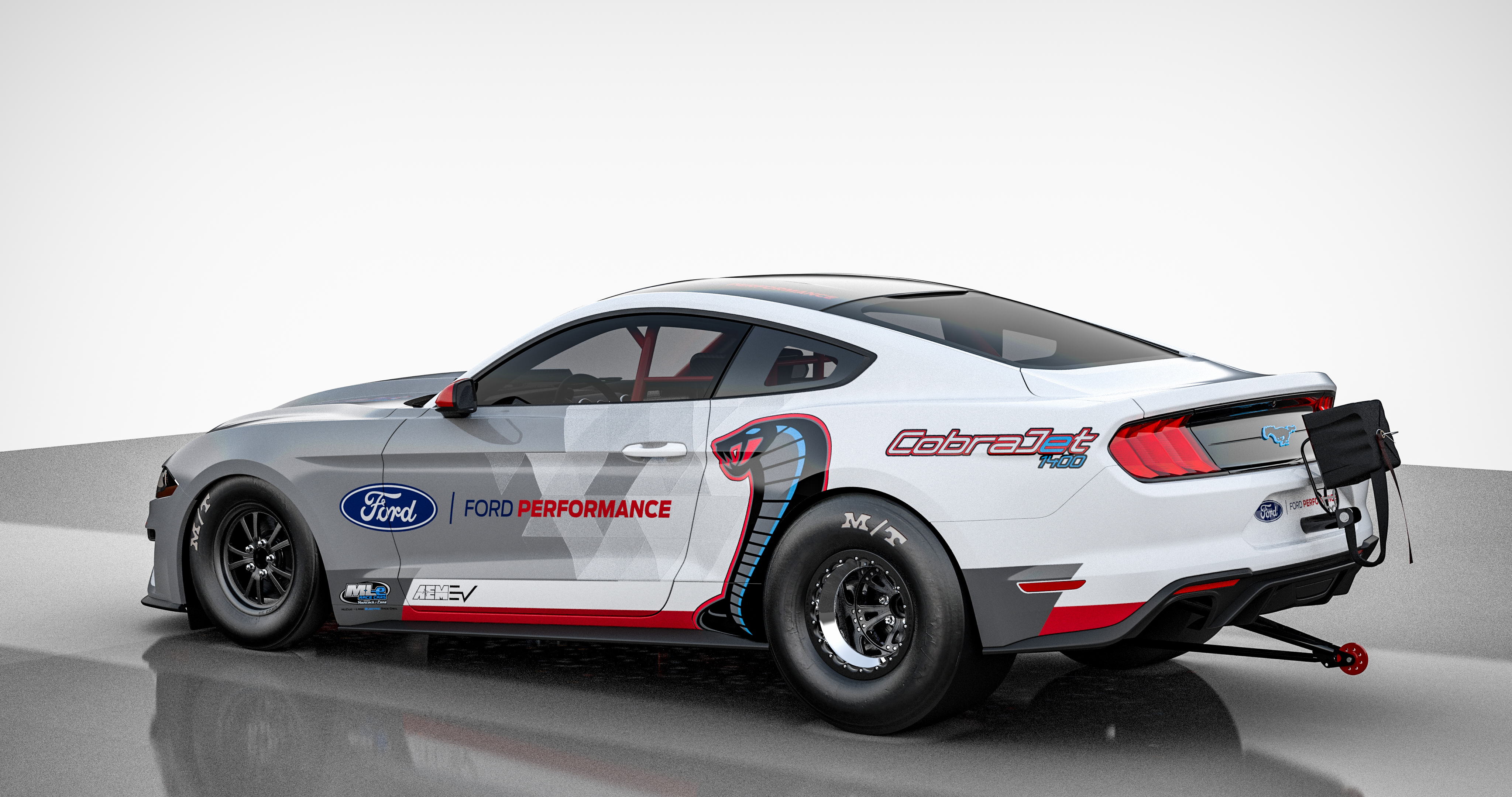 Ford Performance Goes All-Electric With Mustang Cobra Jet 1400 Dragster Prototype