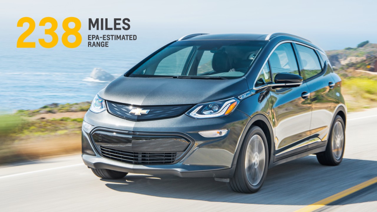 Chevrolet Bolt EV gets EPA-estimated 238 mile range